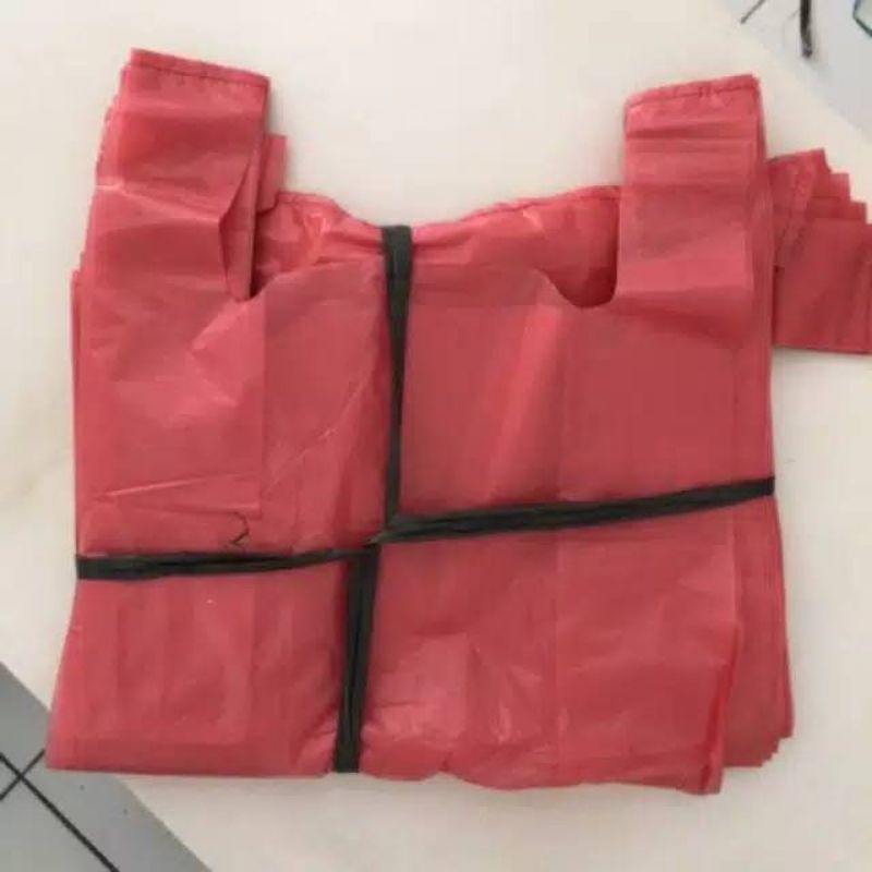 Kantong Plastik Kresek Kiloan 30 merah