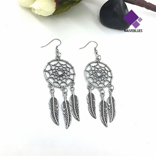 Anting Desain Dream Catcher Gaya Bohemian Untuk Wanita