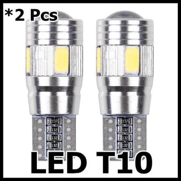 Lampu Mobil Motor Headlight LED T10 W5W 168 SMD 5630 5W 2 PCS White