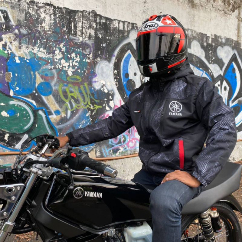 JAKET YAMAHA VINTAGE RX KING outdoor motif