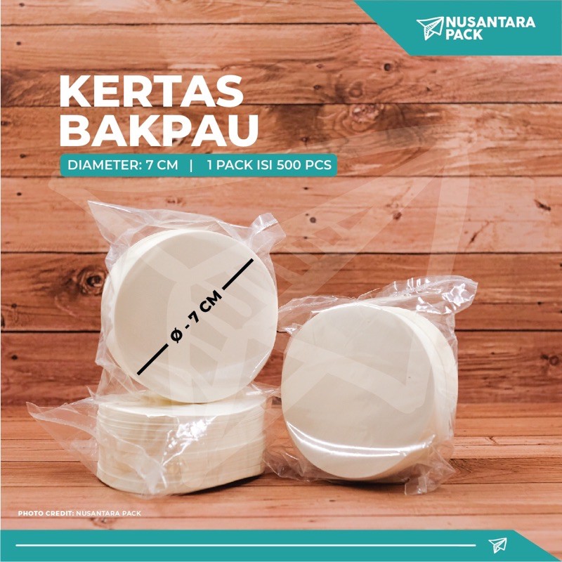 

Kertas Alas Bakpau | Bakpau Paper - Diameter 7 cm - 500 pcs