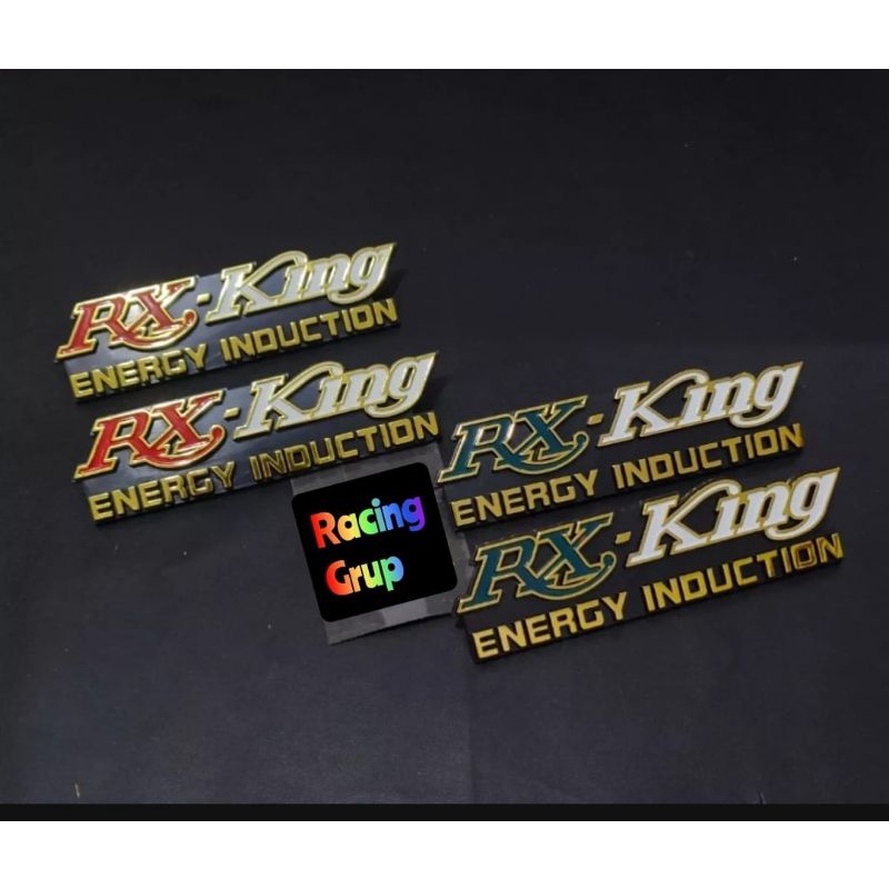 Sepasang Logo Emblem Yamaha RX King Logo Emblem Box Aki RX King Set