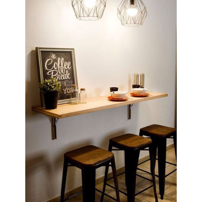 Meja Lipat Dinding Kayu Jati Belanda