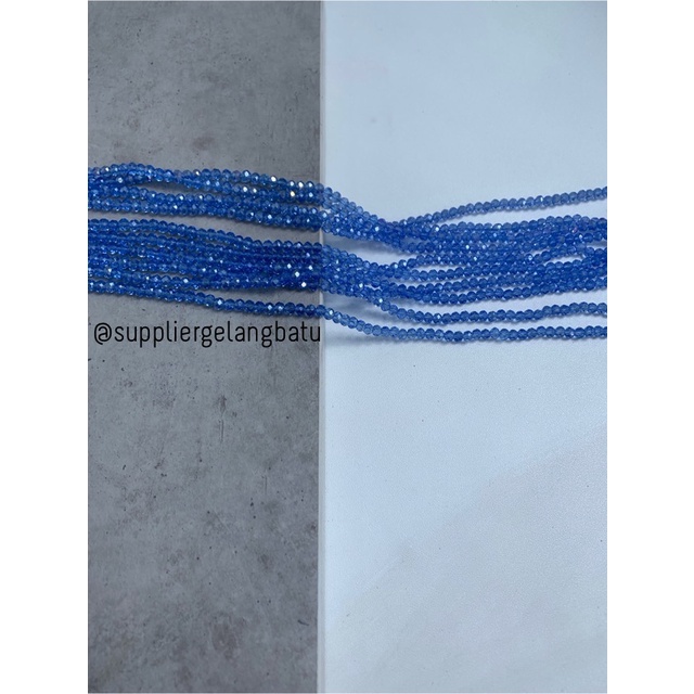 Crystal Ceko 4mm BIRU UNGU KUARSA kuarsa kristal blue purple quartz