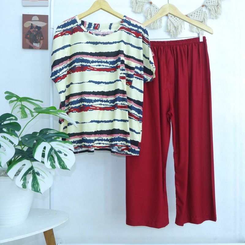 BABYDOLL JUMBO RAYON FIT TO XXXL LD 130 (CELANA PANJANG) SERI 1 LD125 LD130-PJXL 21