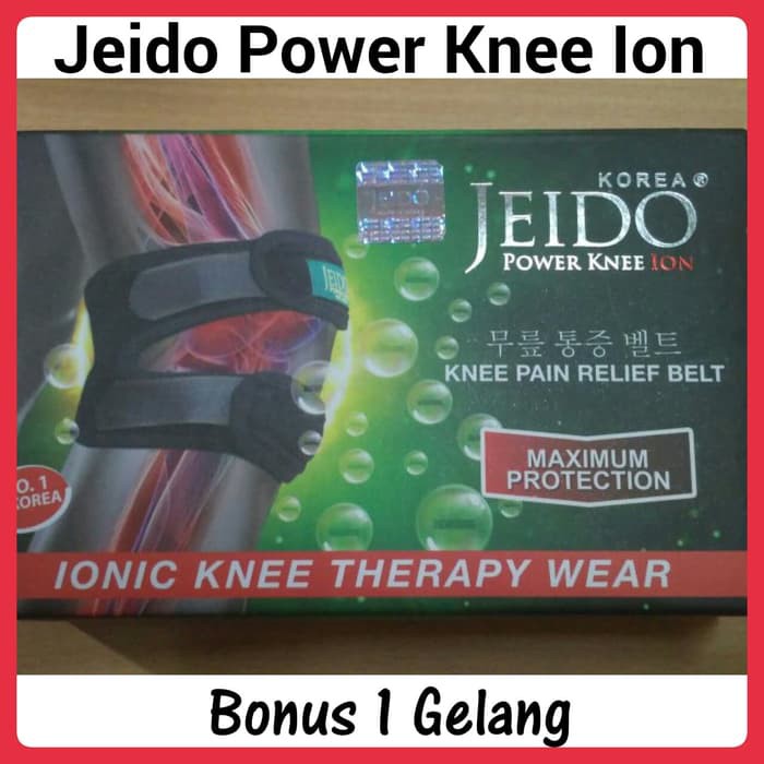 Alat kesehatan / Jeido Power Knee Ion 40*Bonus Jeido Power Wrist