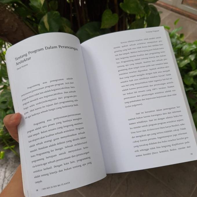 

READYY DON JADS DE BUK BAI ITS KAFER buku arsitektur TERBARU