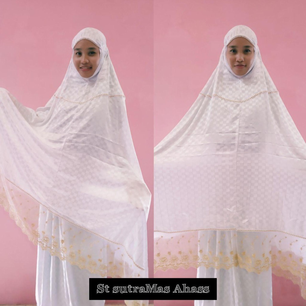 Mukena Dewasa Setelan Sutra Mas - Rukuh Mahar Kado Hantaran Parcel Seserahan Zaidan Mall