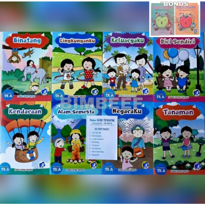 

✨COD✨ Buku tematik Paud TK RA kur 13 - paket a - Paket B