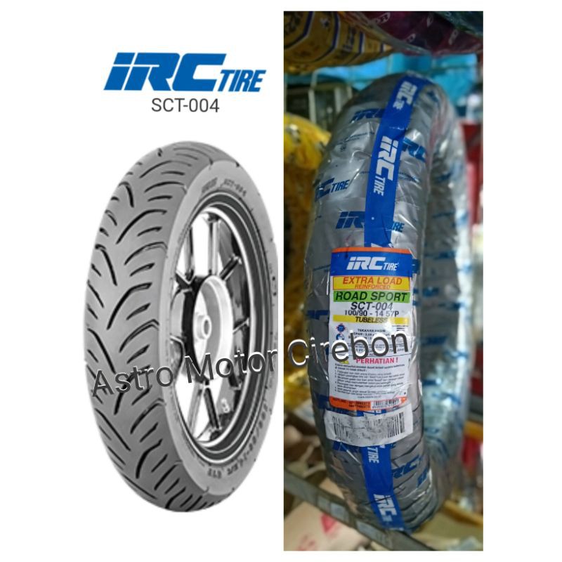 Ban IRC 100/90-14 SCT 004 Tubeless Ban Belakang Motor Lexi