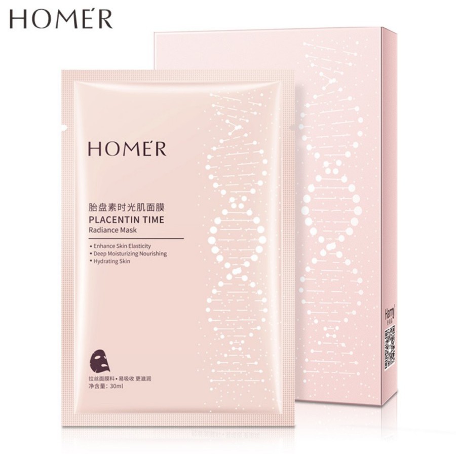 HMPT homer placenta time muscle antioxidant face sheet mask masker