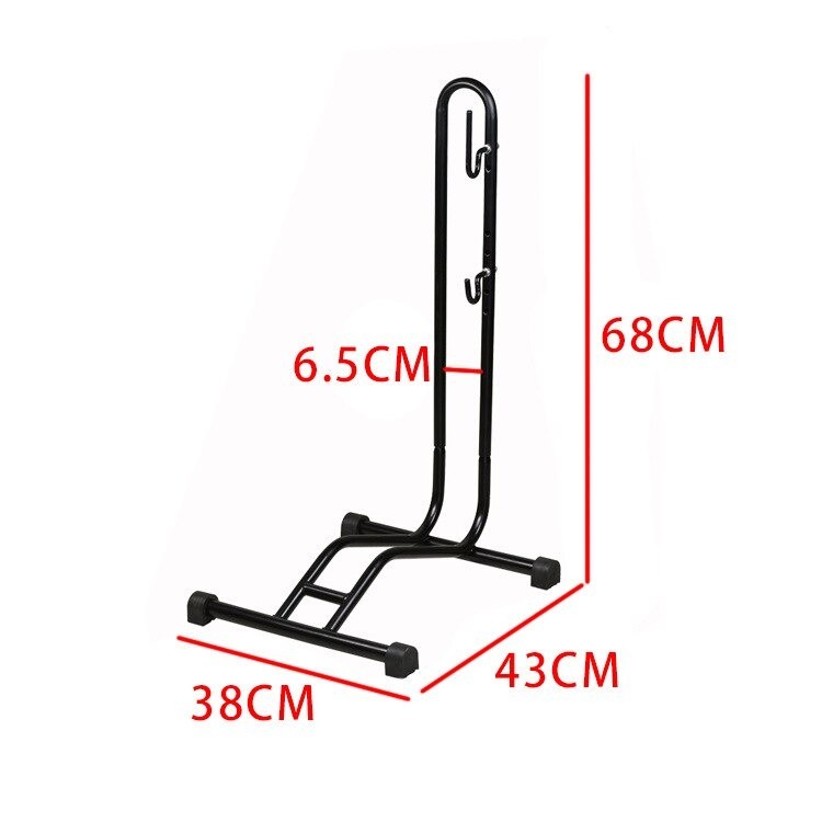 Stand Parkir Sepeda Bicycle Racks Floor Standing Bike Display - L150 - Black