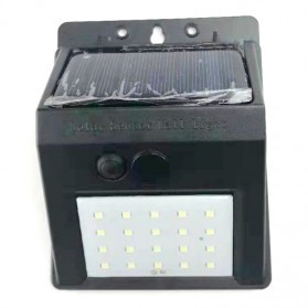 Lampu Solar Sensor Gerak Outdoor Weatherproof 20 LED - L21 - Black