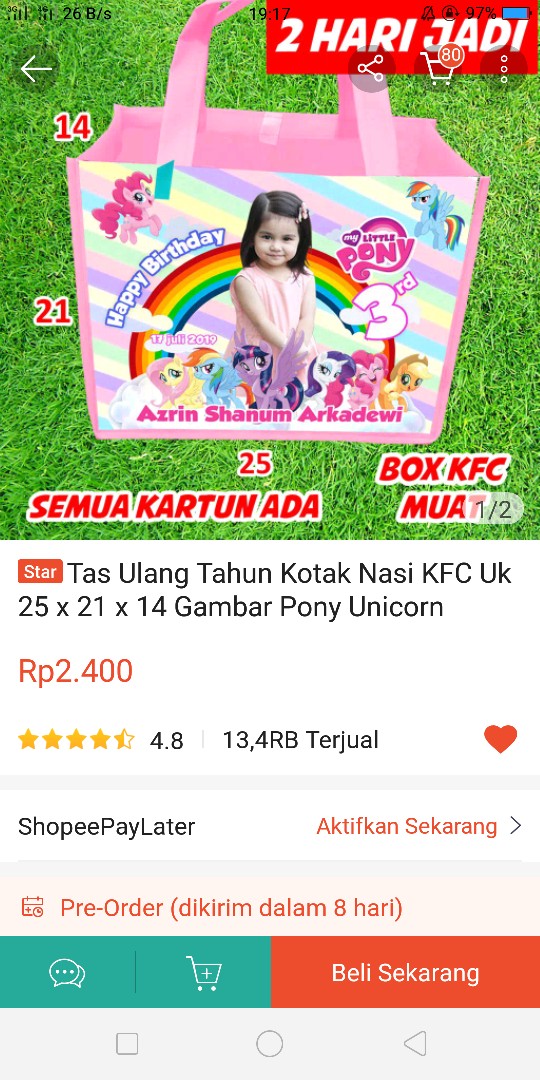 Souvenir Ultah Tumbler Tutup Murah