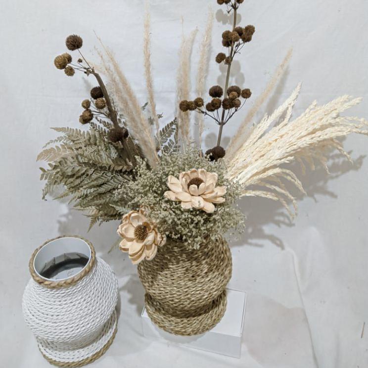 Recomended.. Set bunga aesthetic, Vas aesthetic, Vas bunga, Vas bunga kering , AESTHETIC DRIED FLOWE