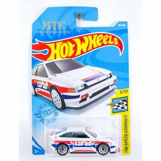 D 2021 1985 HONDA CR-X HOTWHEELS HOT WHEELS SPEED GRAPHICS DIECAST