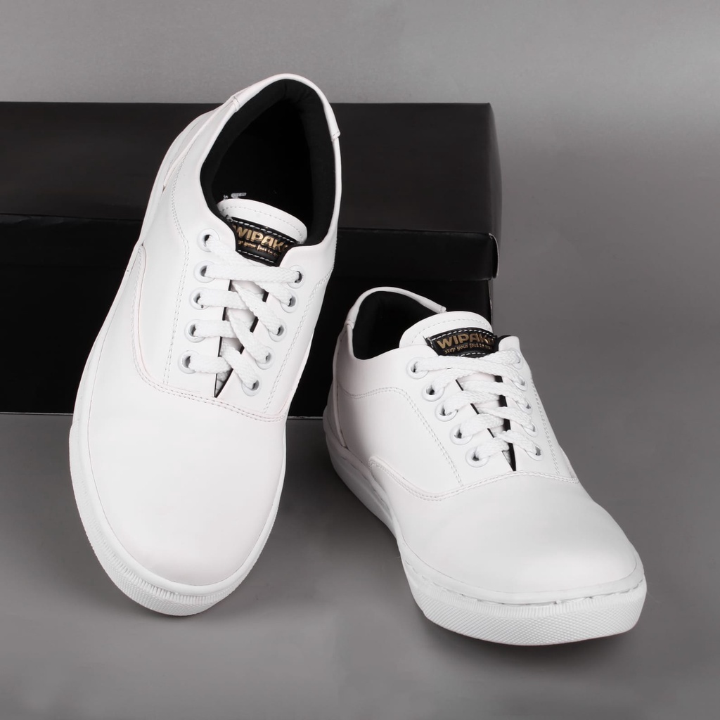 WIPAKA Original Sepatu Kasual Sneakers Sepatu Formal Kasual Kimberlit Full White