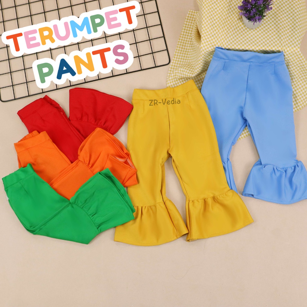 Trumpet Polos 1-7 Tahun / Celana Cutbray Adem Anak Perempuan Legging Cewek Modis Girl Lucu Panjang Kios Balita Aprilia