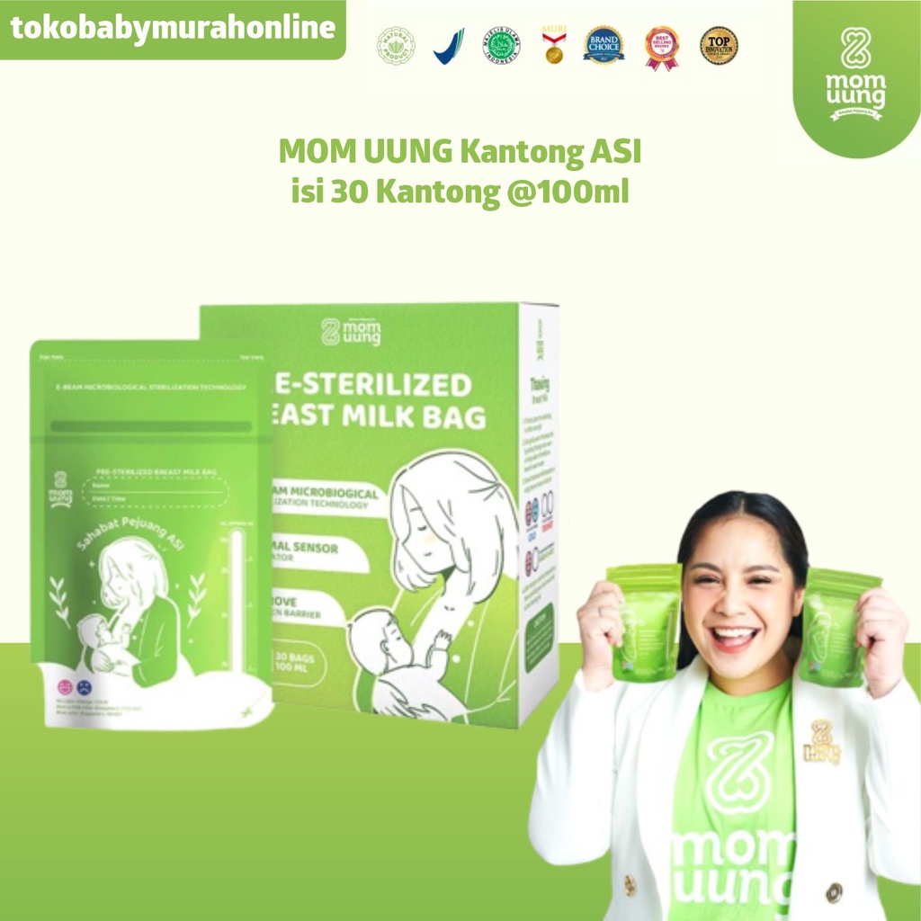 MOM UUNG PRE STERILIZED BREAST MILK BAG ISI 30 BAGS / KANTONG ASI