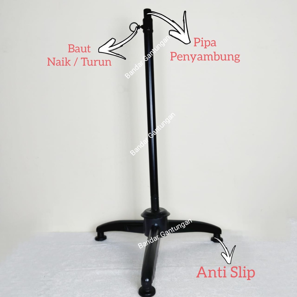 Kaki Besi Tiang Manekin Penyangga Manekin Dudukan Manekin Stand Besi Manekin - BH