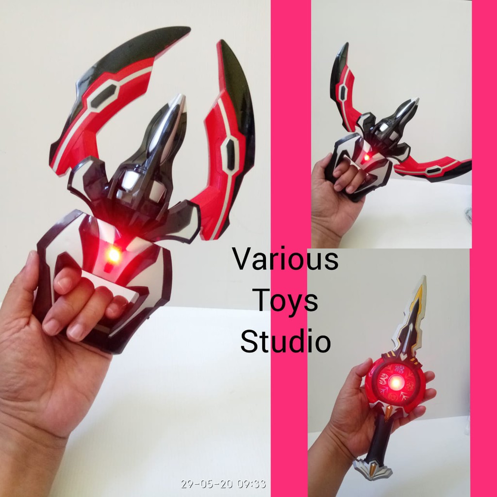 mainan ultraman changer ultraman orb neo senjata ultraman
