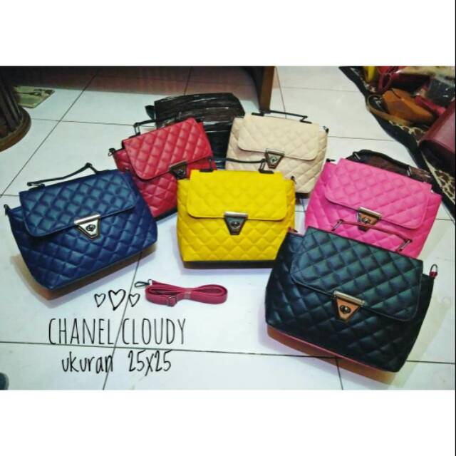 TAS LOKAL ASLI MURAH CHANEL CLOUDY25x25cm