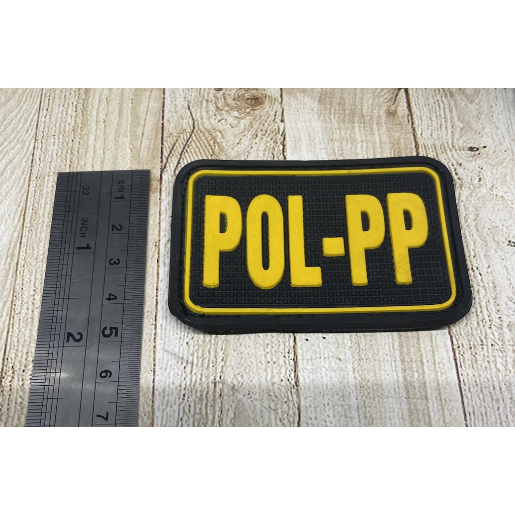 Patch POLPP - Patch Velcro POLPP - Prepetan POLPP Tulisan - Velcro Karet