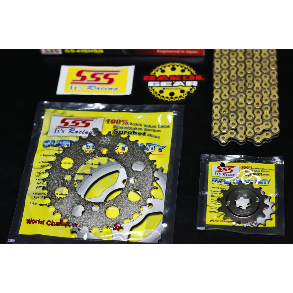 Gear set SSS RX King Jupiter Z Vega R Fiz R Force 1 ukuran 415-5