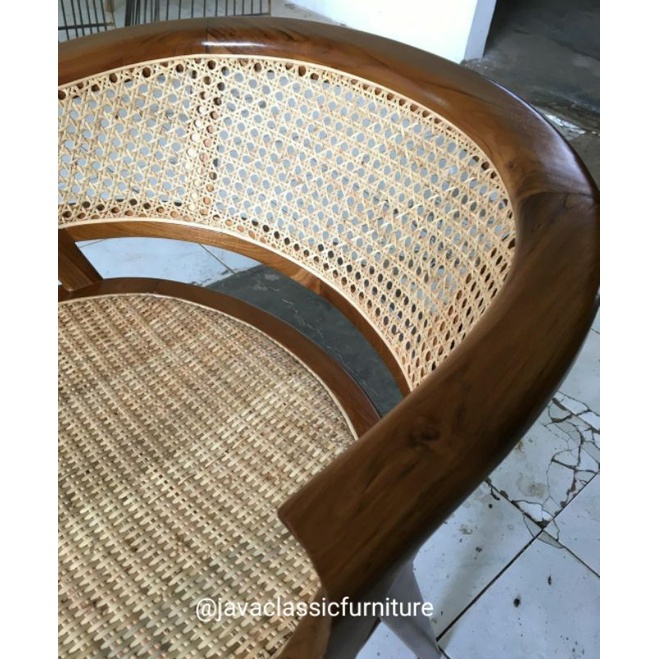 KURSI MAKAN CAFE RESTO TERAS SANTAI RETRO KOMBINASI ROTAN MURAH BAHAN KAYU JATI FINISHING NATURAL FURNITURE JEPARA-2