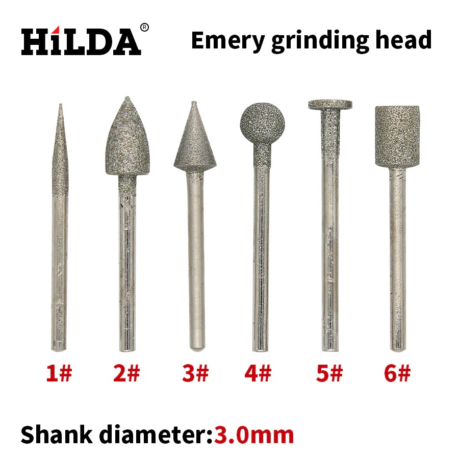 Import HILDA Emery grinding head For Dremel rotary tools Dremel accessories for carving machine