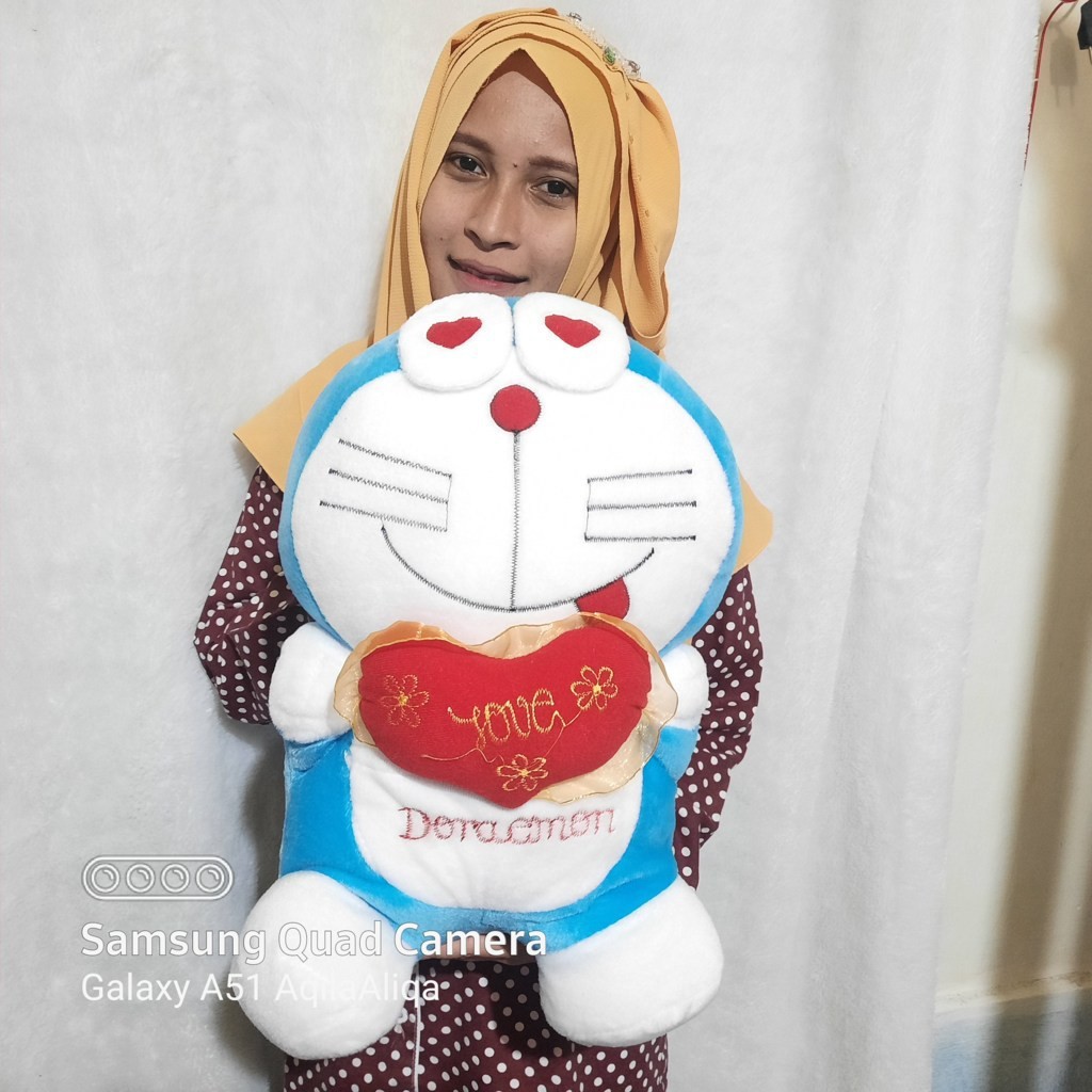 BONEKA TERMURAH Doraemon karakter love XL MURAH