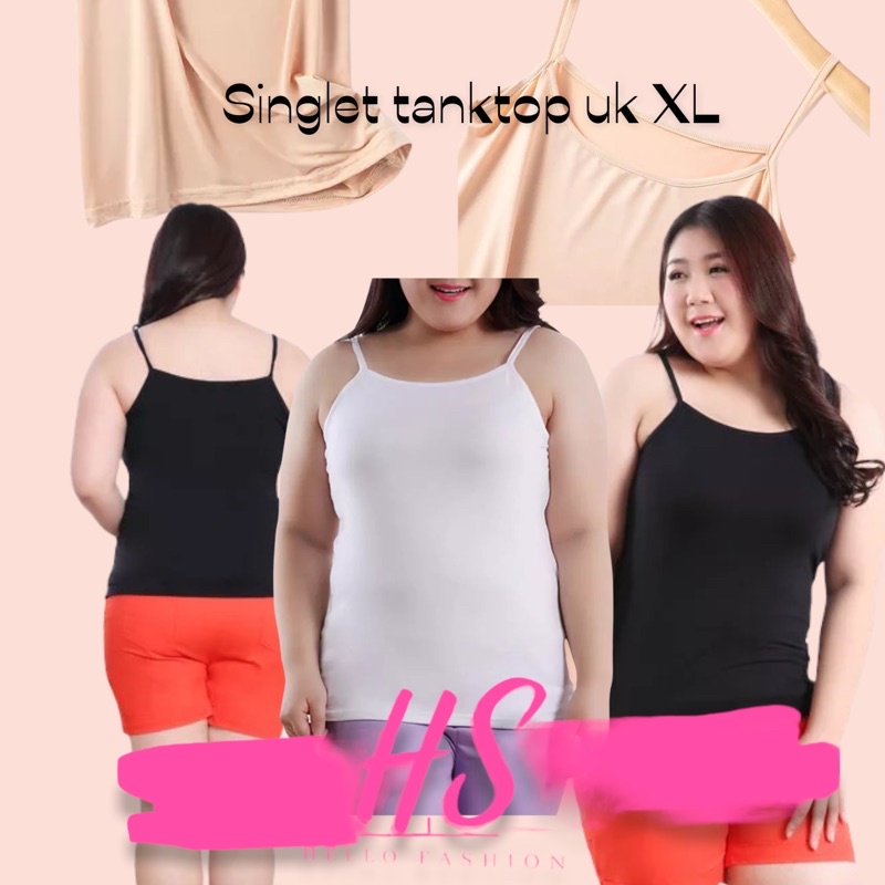 SINGLET TALI/TANKTOP TALI L&amp;XL/ SPANDEK SOFT/TANKTOP/DALAMAN SINGLET