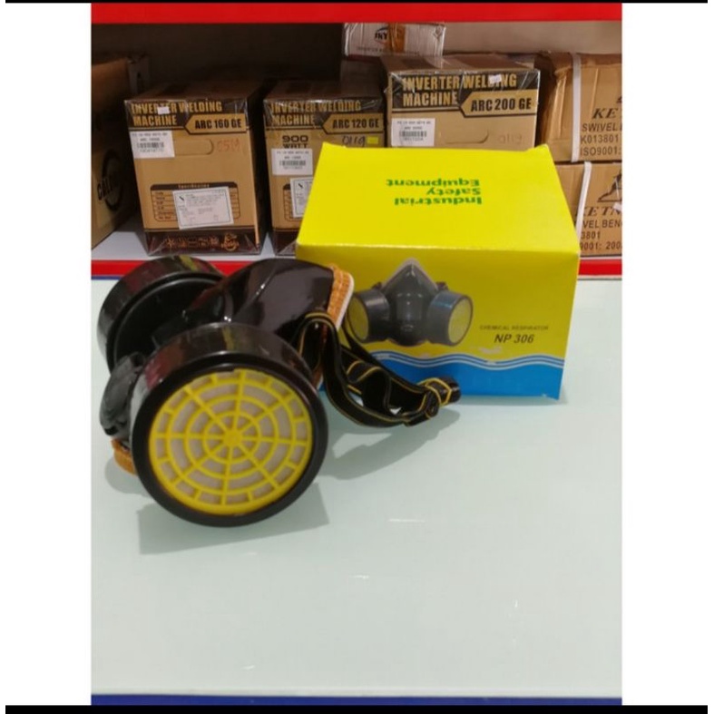 MASKER RESPIRATOR DOUBLE/ CHEMICAL RESPIRATOR DOUBLE