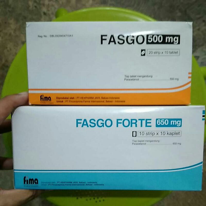 FASGO 500 mg FORTE 650 mg Paracetamol Fima