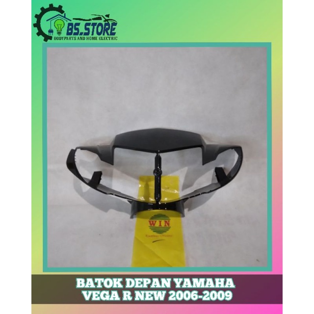 BATOK DEPAN VEGA R NEW 2006 2007 2008 2009 HITAM MERK WIN | BATOK STIR VEGA R NEW | FRONT HANDLE COVER VEGA R 2006 -2009 HITAM