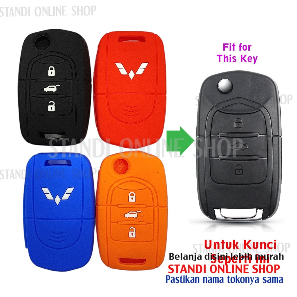 Sarung Kunci Silikon Remote Cover Flipkey Wuling Cortez Murah