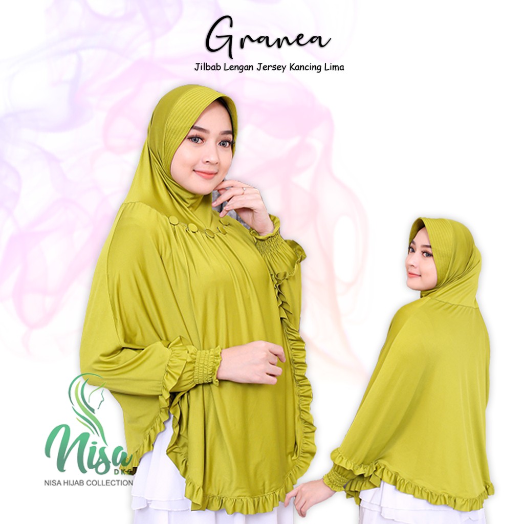 Jilbab Lengan Kancing 5 Granea Hijab Tangan Jersey