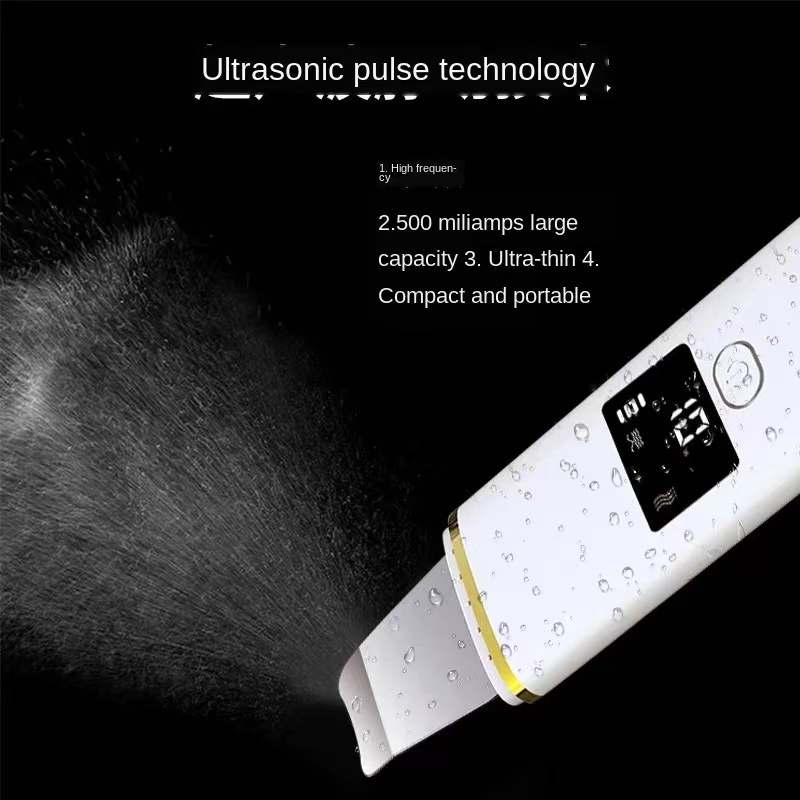 Pembersih wajah ultrasonic skin scrubber angkat kulit mati kerutan minyak wajah peremajaan kulit