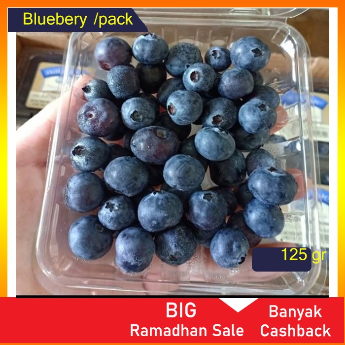 

Bluebery Buah Buahan Segar 125 gram
