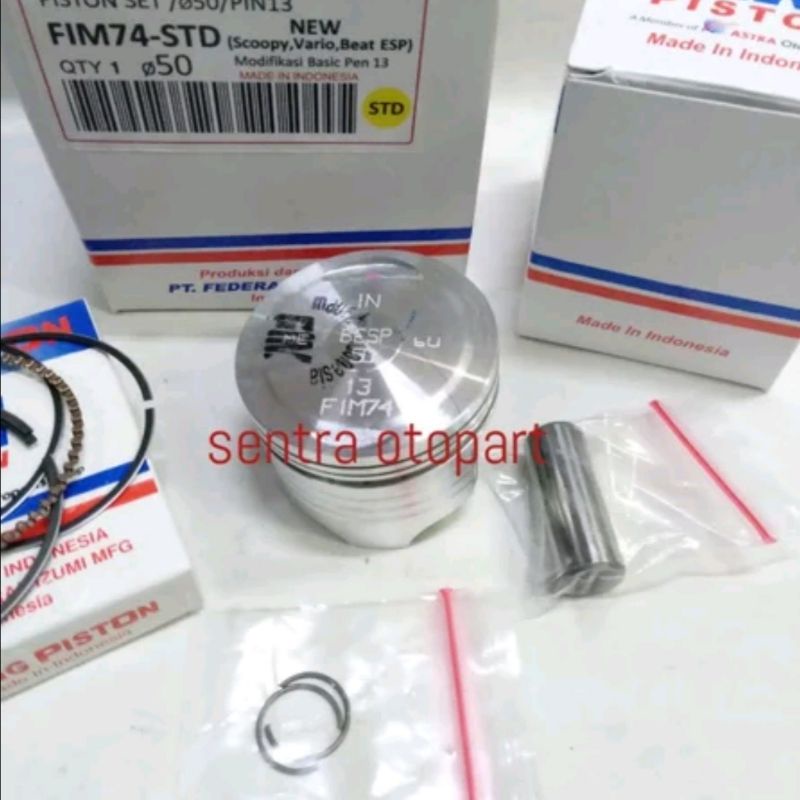Piston kit beat esp. Beat street oversize std merk fim