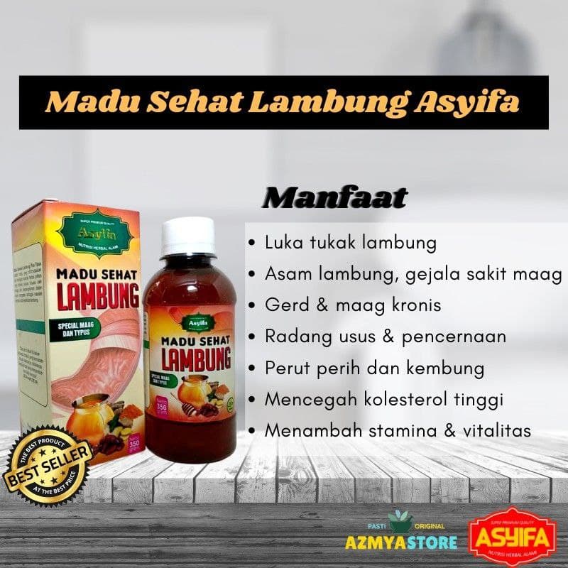Madu Sehat Lambung Asyifa - Bergaransi - Ampuh Atasi Maag Gerd Asam Lambung - Azmya Herbal Store-4