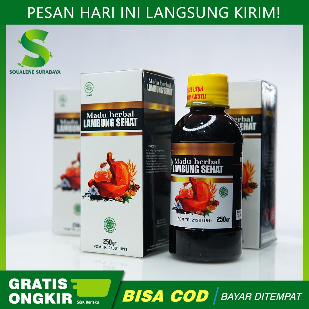 Obat Penambah Nafsu Makan -  Obat Asam Lambung - Luka Lambung - Lambung Perih - Radang Lambung - Dengan Madu Herbal Lambung Sehat 100% ASLI-3