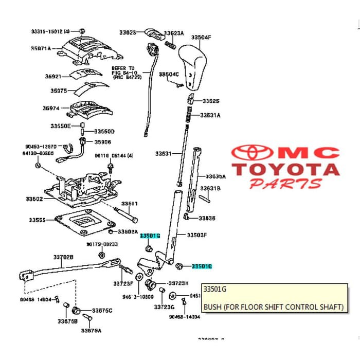 Bush/ Bosh Perseneling Matic Kijang Kapsul 7K Camry Hilux 90385-11003