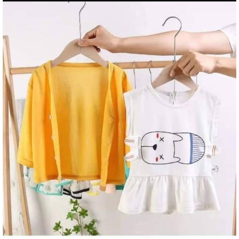dress anak import 2in1