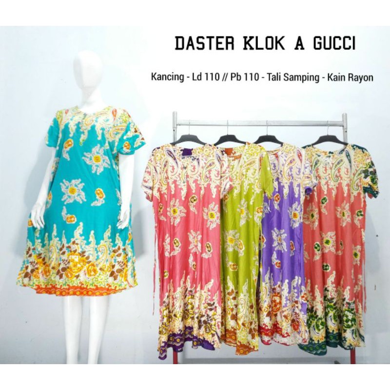 DASTER KLOK GUCCI || DRESS BATIK JUMBO