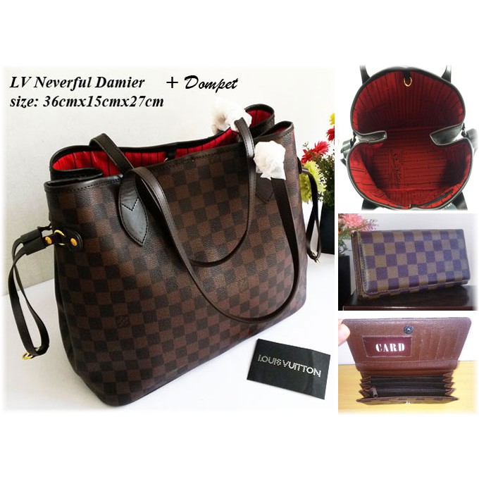 LV Neverful Set Dompet