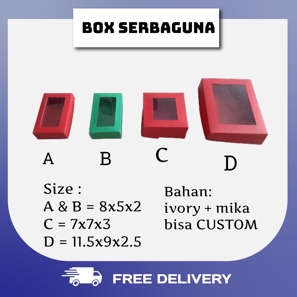 

Kotak dus craft / paperbox packing souvernir serbaguna ( MINIMAL 10 )