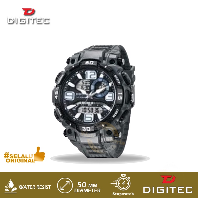 Jam Tangan Pria Digitec DA-2030T GY-4W / DA2030T Original Murah