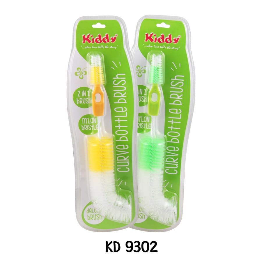 Kiddy KD9302 Curve Bottle Brush - Sikat Botol
