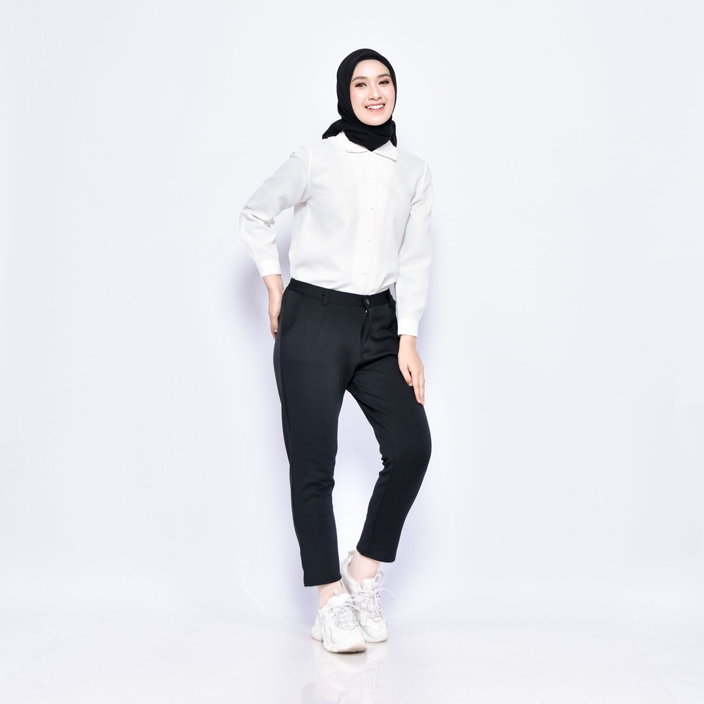 ZELINE PANTS SCUBA CELANA KANTOR DAILY PREMIUM B207